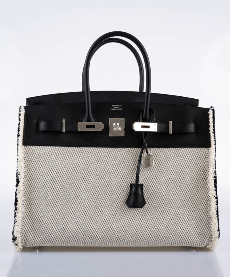 Hermes Birkin 35 Fray Bag Black